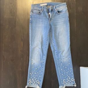 Pilcro beaded jeans